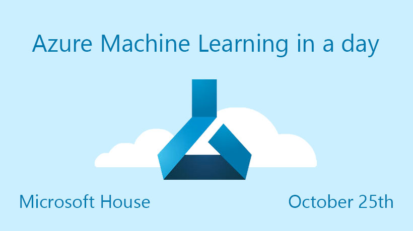 Azure Machine learning in a day - On this training day, we will introduce the Machine Learning and Azure Machine Learning Studio through guided workshops.